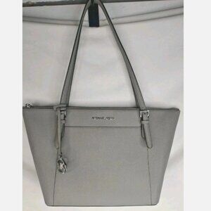 Pre-Owned Michael Kors Ciara Large Top Zip Tote Bag Gray